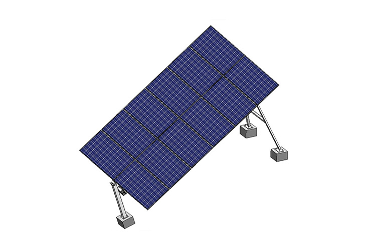 Inclined Single-axis Photovoltaic Supporting Bracket